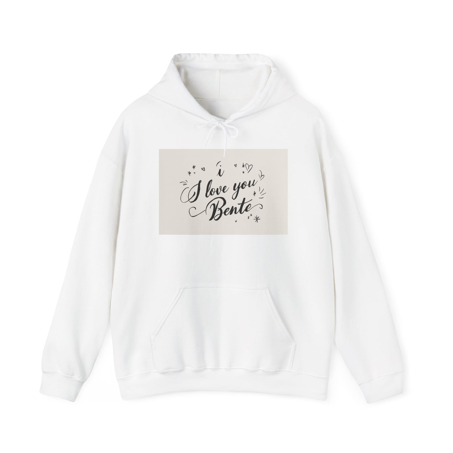 “Valentine special - Express Your Love - I Love You, Bente Hooded Sweatshirt”