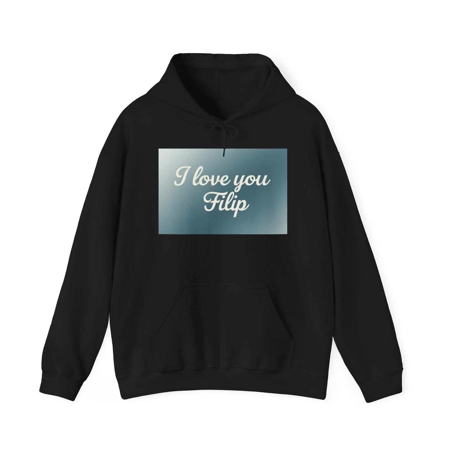 “Valentine special - Express Your Love - I Love You, Filip Hooded Sweatshirt”