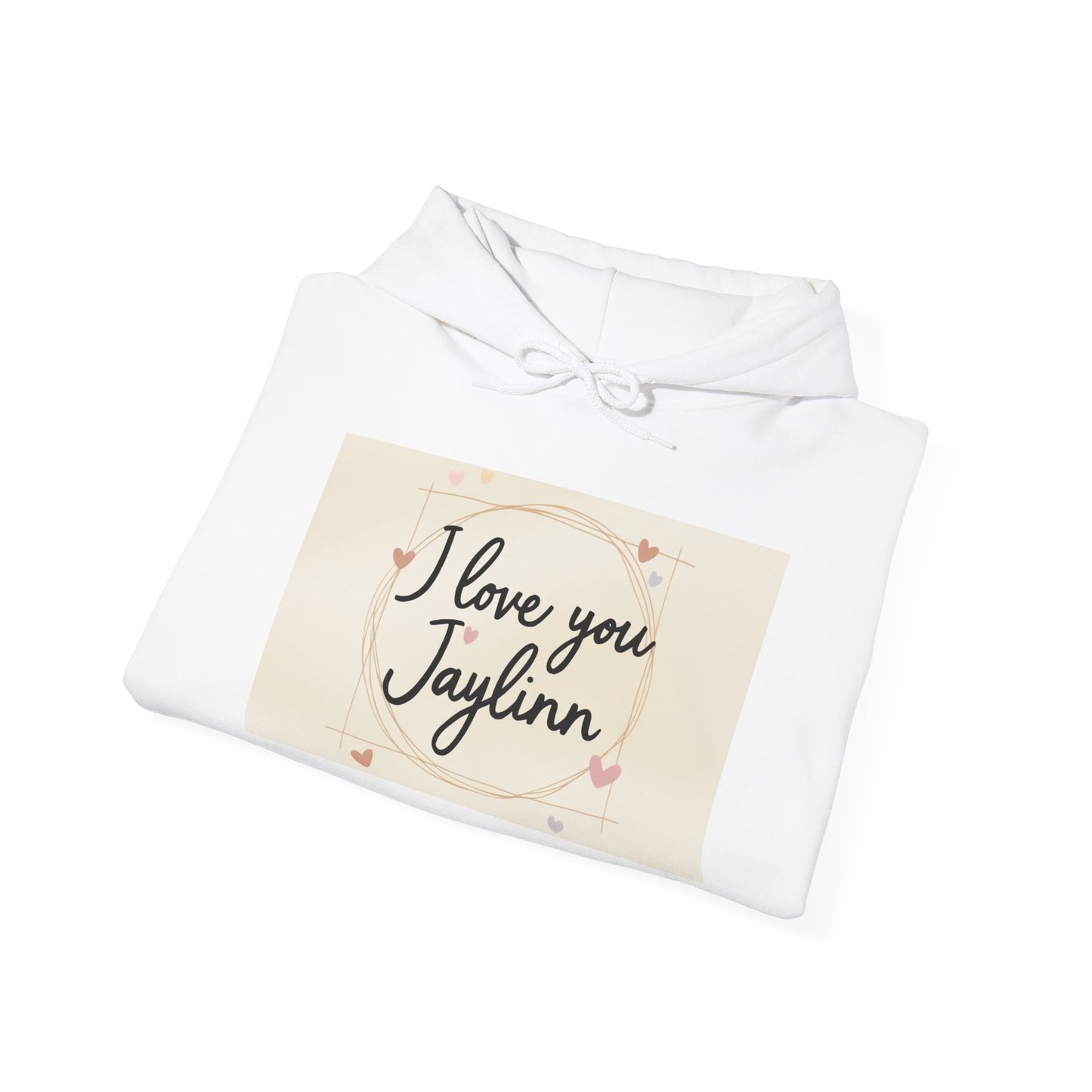 “Valentine special - Express Your Love - I Love You, Jaylinn Hooded Sweatshirt”