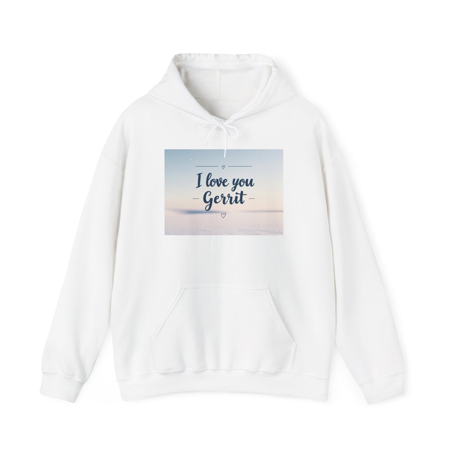 “Valentine special - Express Your Love - I Love You, Gerrit Hooded Sweatshirt”