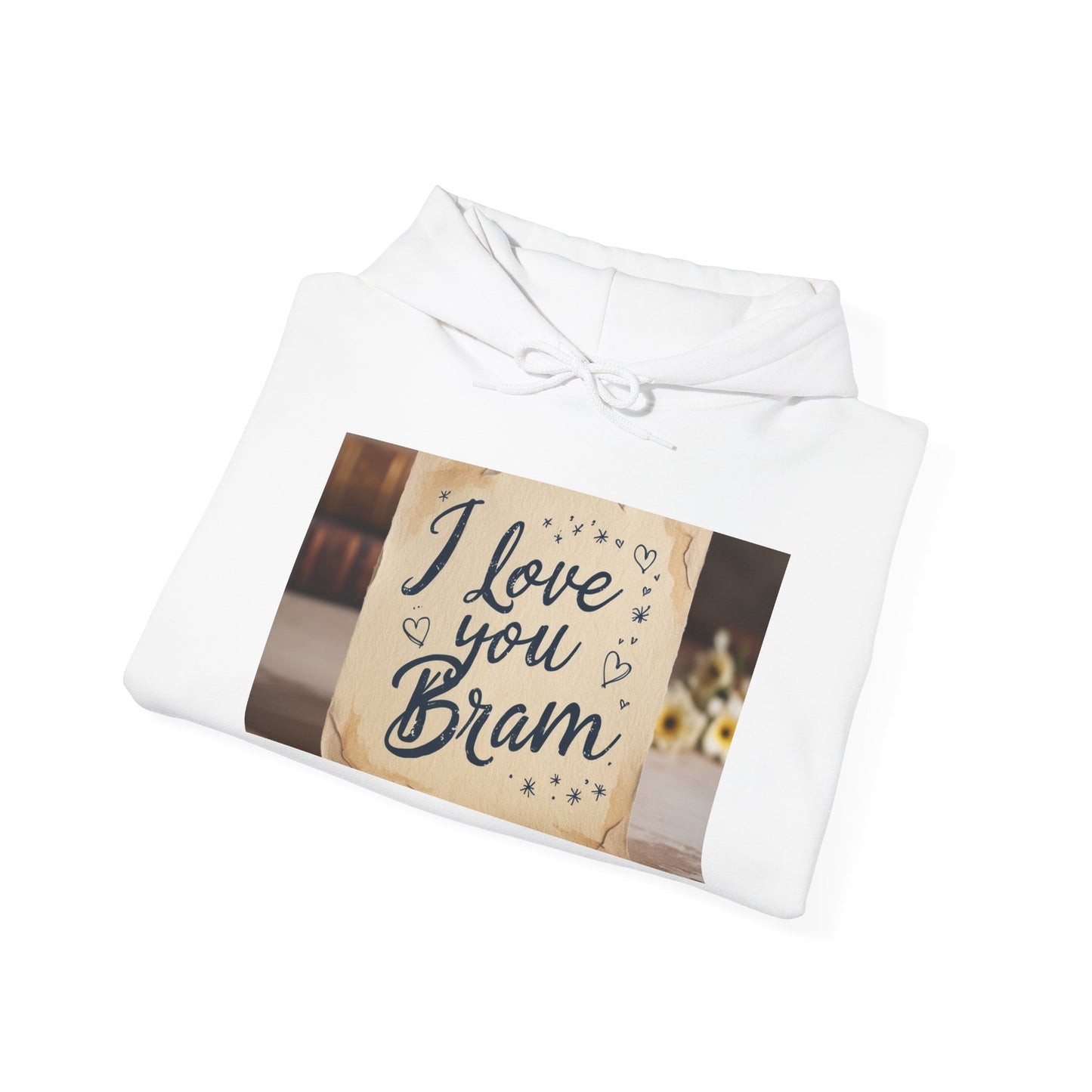 “Valentine special - Express Your Love - I Love You, Bram Hooded Sweatshirt”