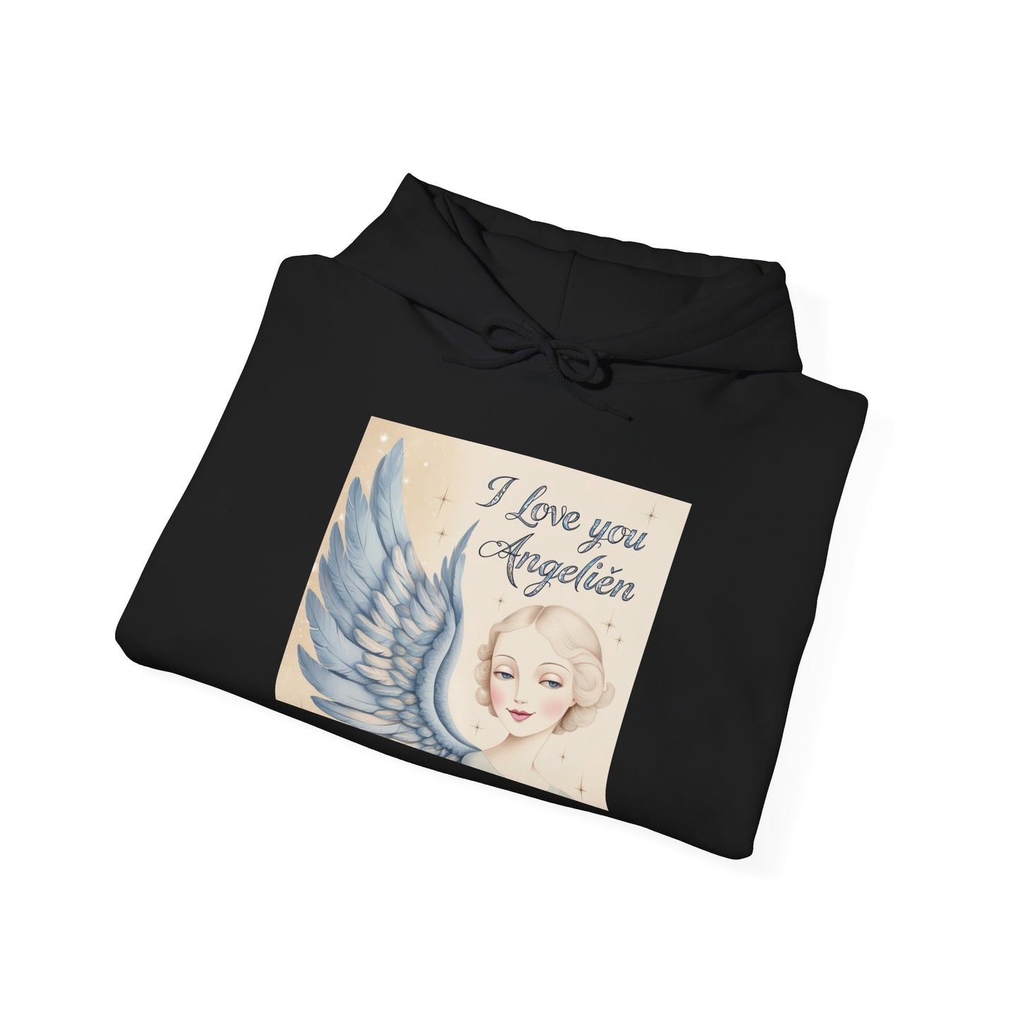 “Valentine special - Express Your Love - I Love You, Angelien Hooded Sweatshirt”