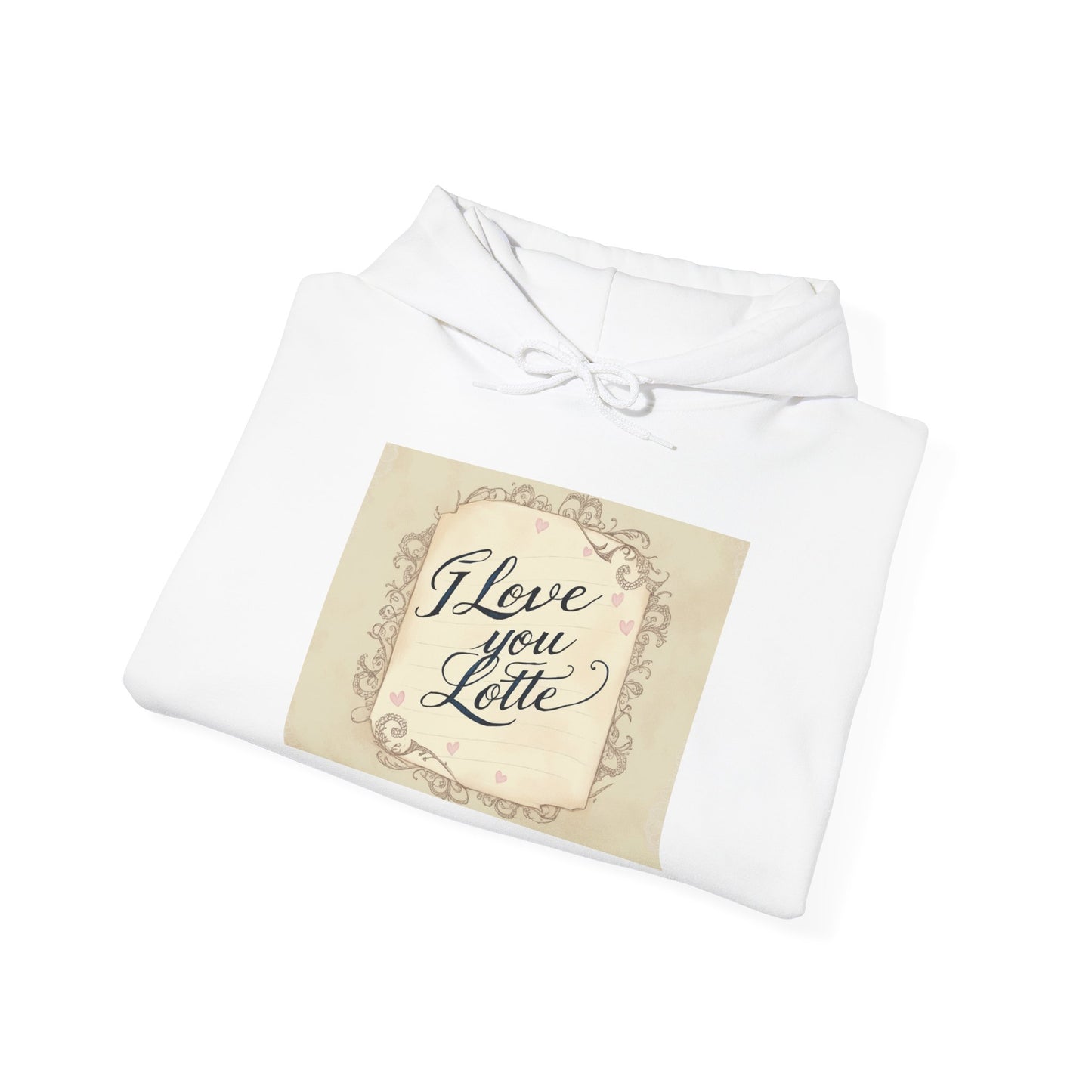 “Valentine special - Express Your Love - I Love You, Lotte Hooded Sweatshirt”