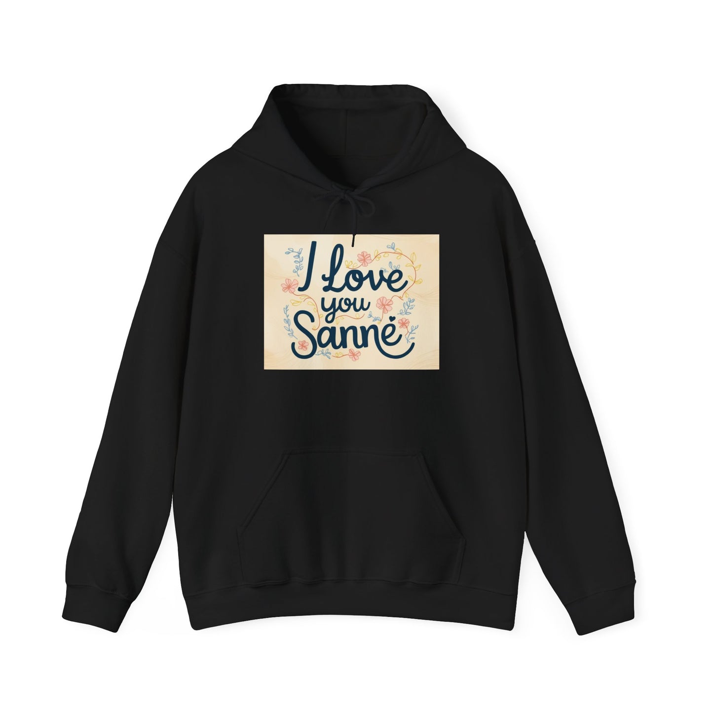“Valentine special - Express Your Love - I Love You, Sanne Hooded Sweatshirt”