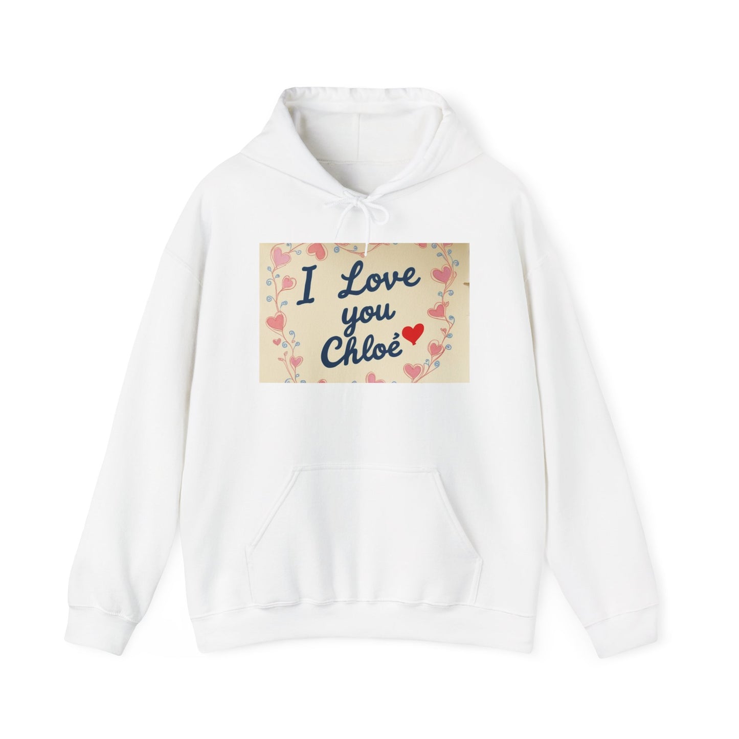 “Valentine special - Express Your Love - I Love You, Chloe Hooded Sweatshirt”