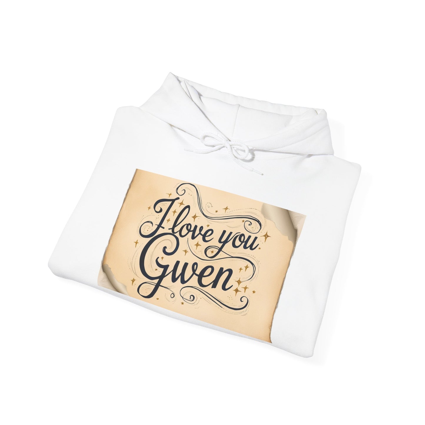 “Valentine special - Express Your Love - I Love You, Gwen Hooded Sweatshirt”