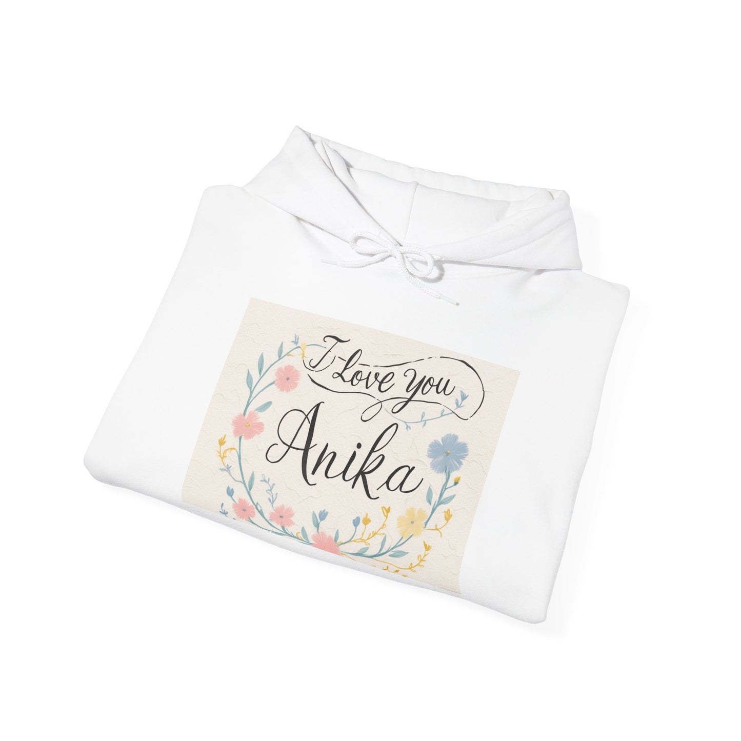 “Valentine special - Express Your Love - I Love You, Anika Hooded Sweatshirt”