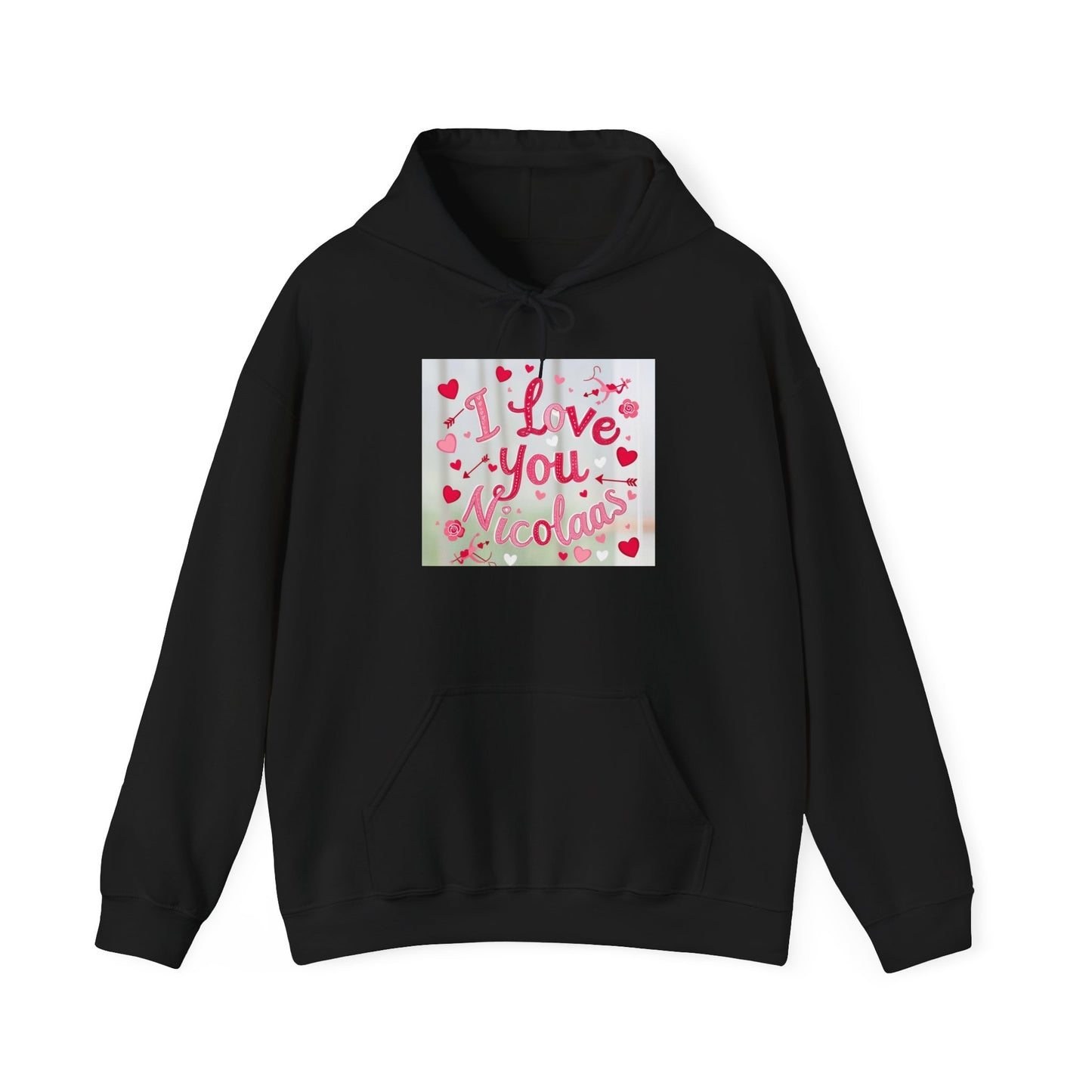 “Valentine special - Express Your Love - I Love You, Nicolas Hooded Sweatshirt”