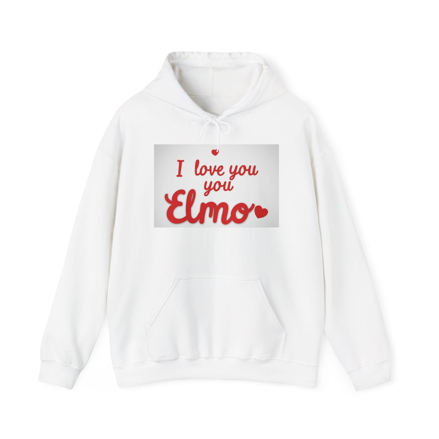 “Valentine special - Express Your Love - I Love You, Elmo Hooded Sweatshirt”
