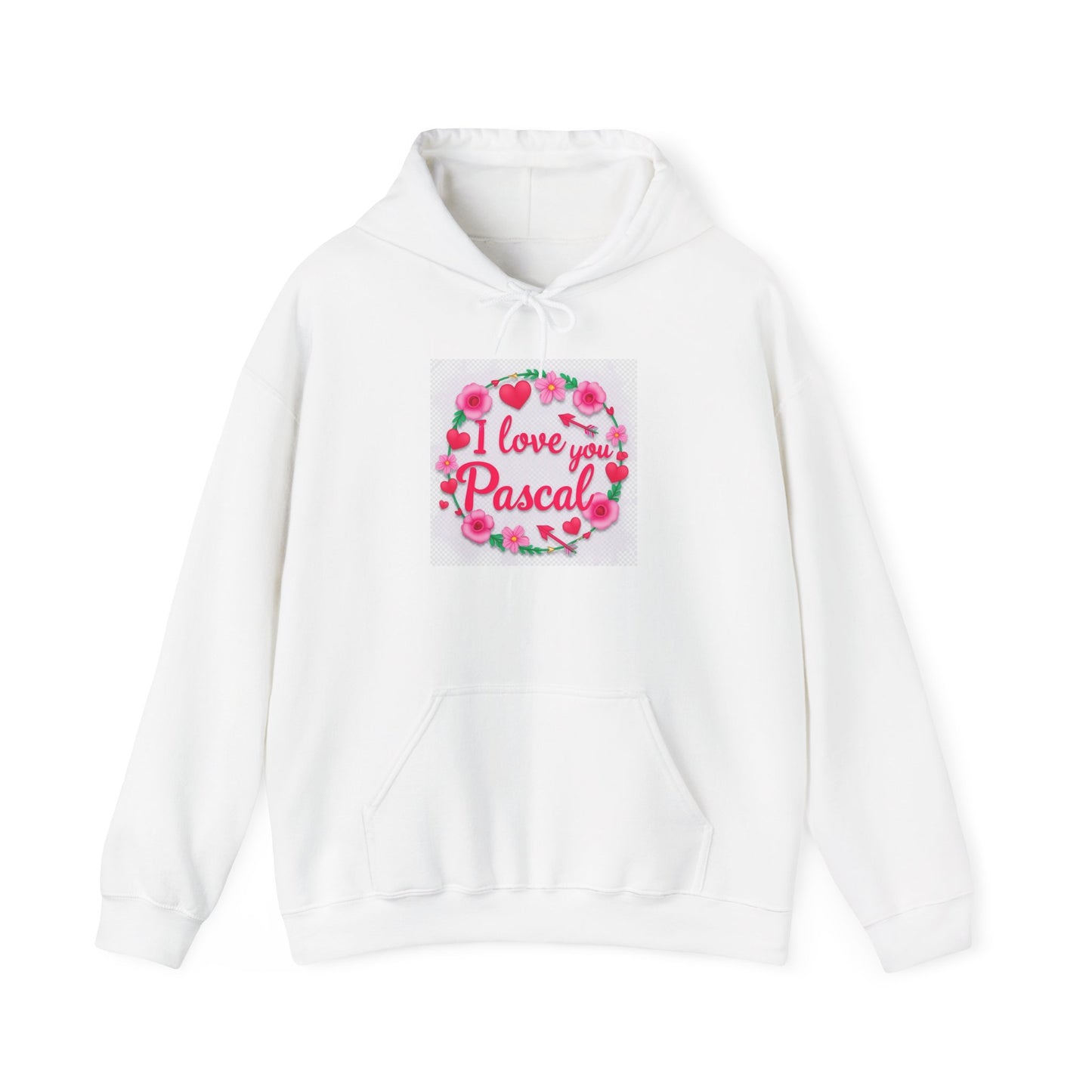 “Valentine special - Express Your Love - I Love You, Pascal Hooded Sweatshirt”