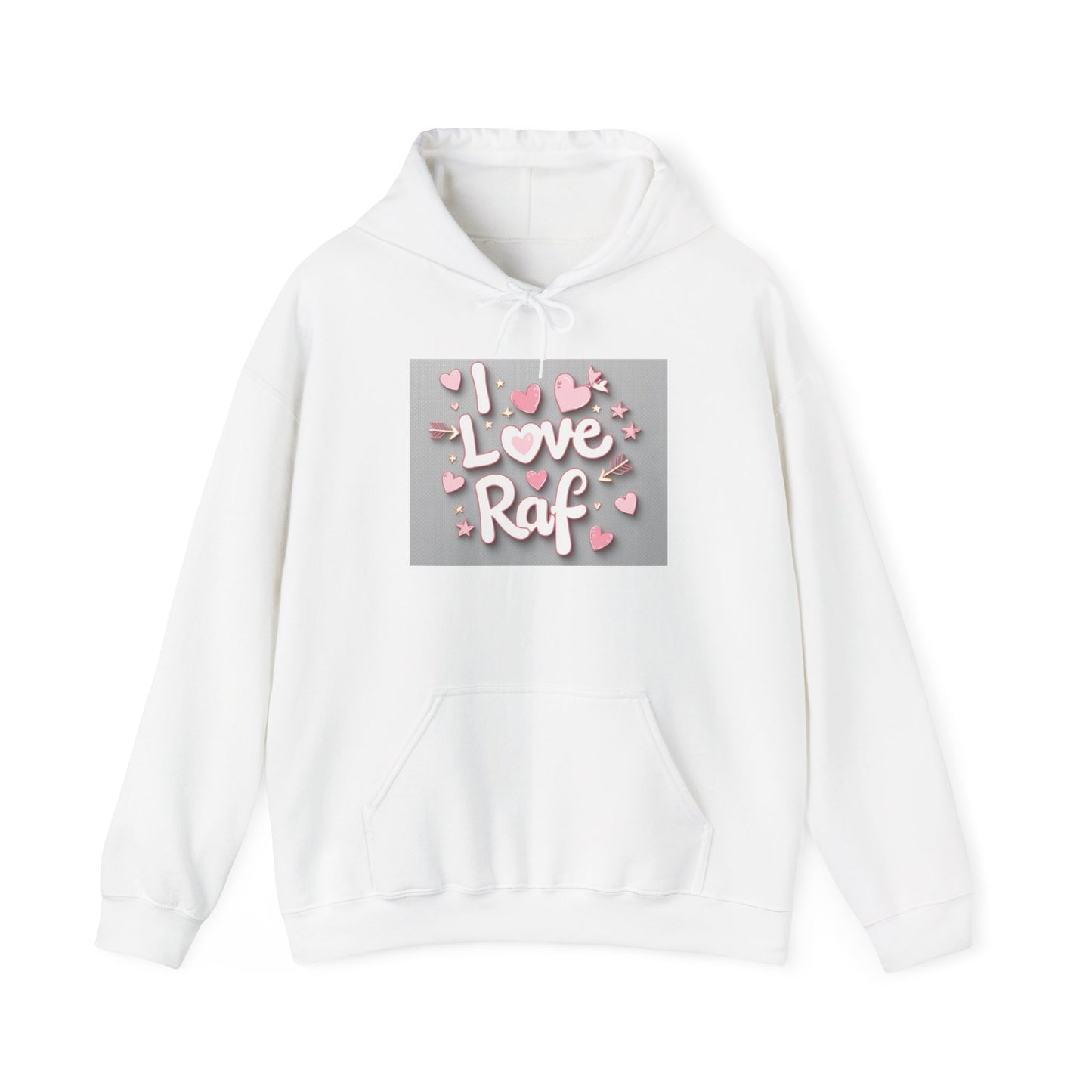 “Valentine special - Express Your Love - I Love You, Raf Hooded Sweatshirt”