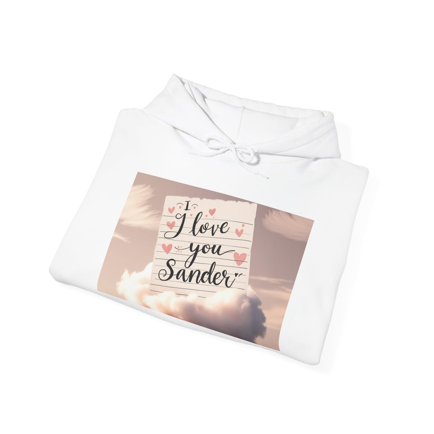 “Valentine special - Express Your Love - I Love You, Sander Hooded Sweatshirt”