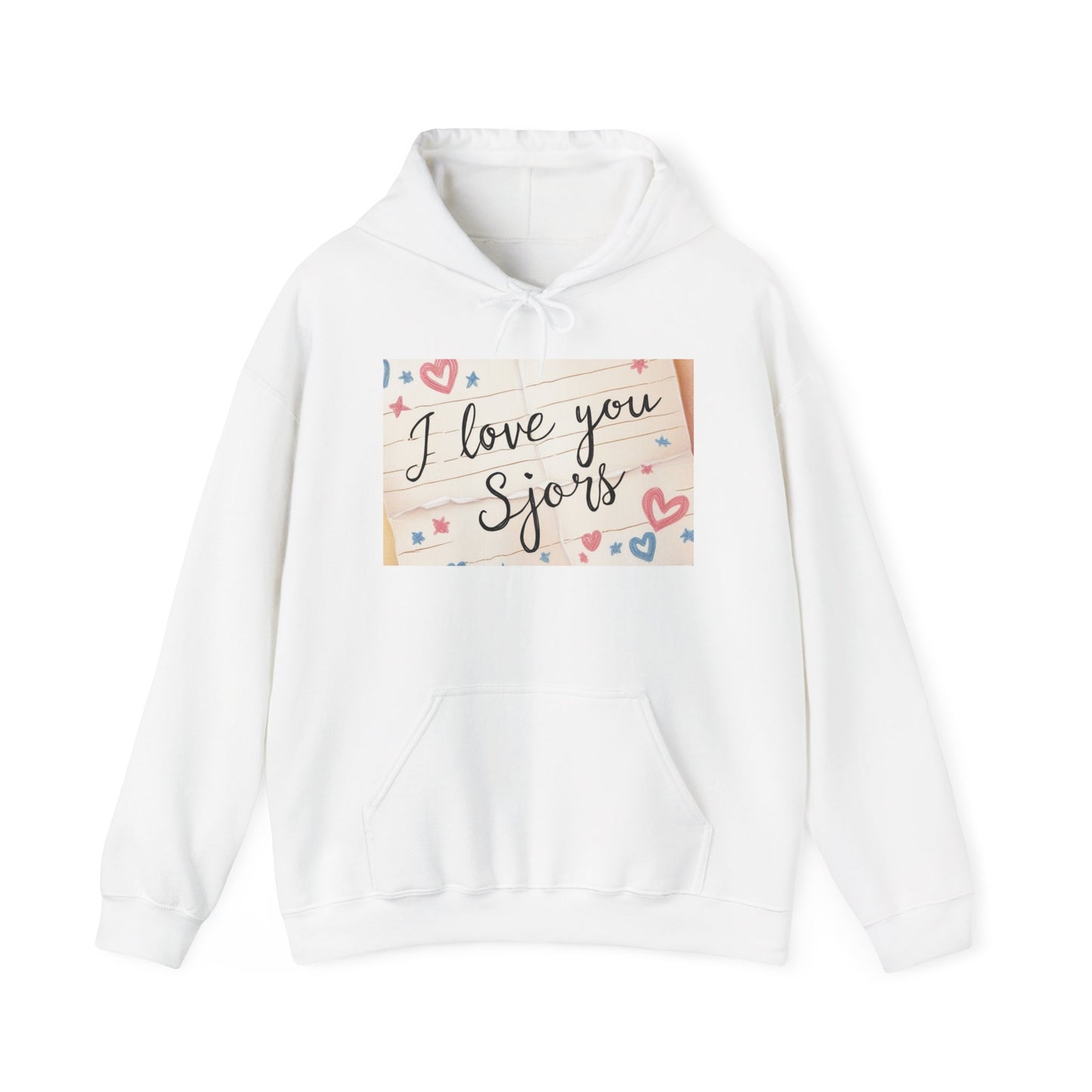 “Valentine special - Express Your Love - I Love You, Sjors Hooded Sweatshirt”