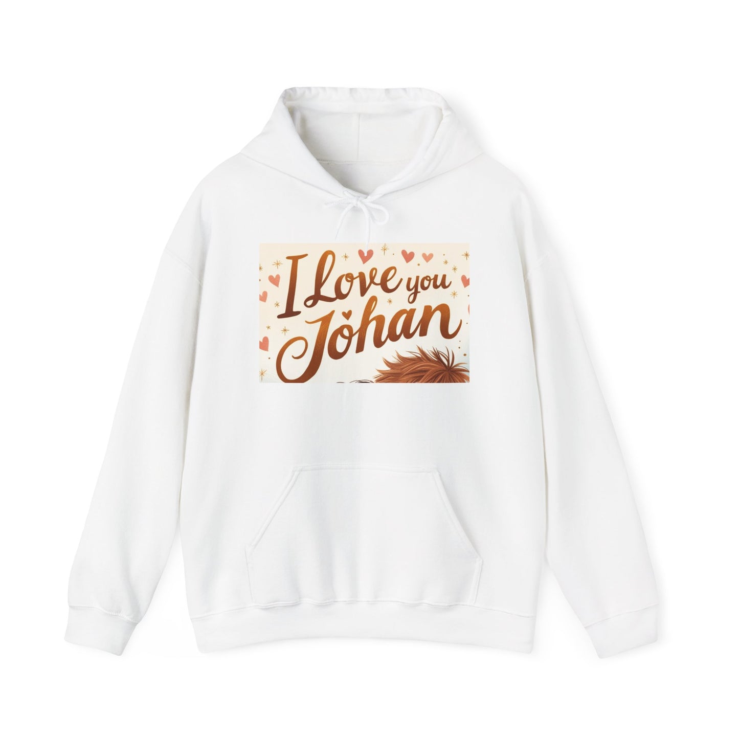 “Valentine special - Express Your Love - I Love You, Johan Hooded Sweatshirt”
