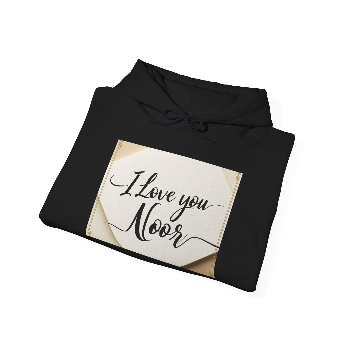 “Valentine special - Express Your Love - I Love You, Noor Hooded Sweatshirt”
