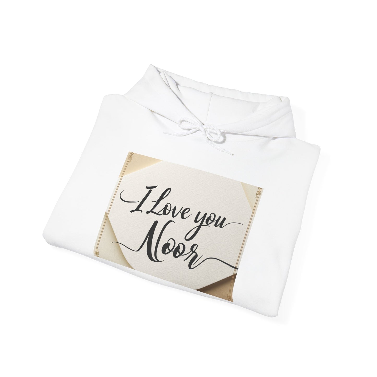 “Valentine special - Express Your Love - I Love You, Noor Hooded Sweatshirt”