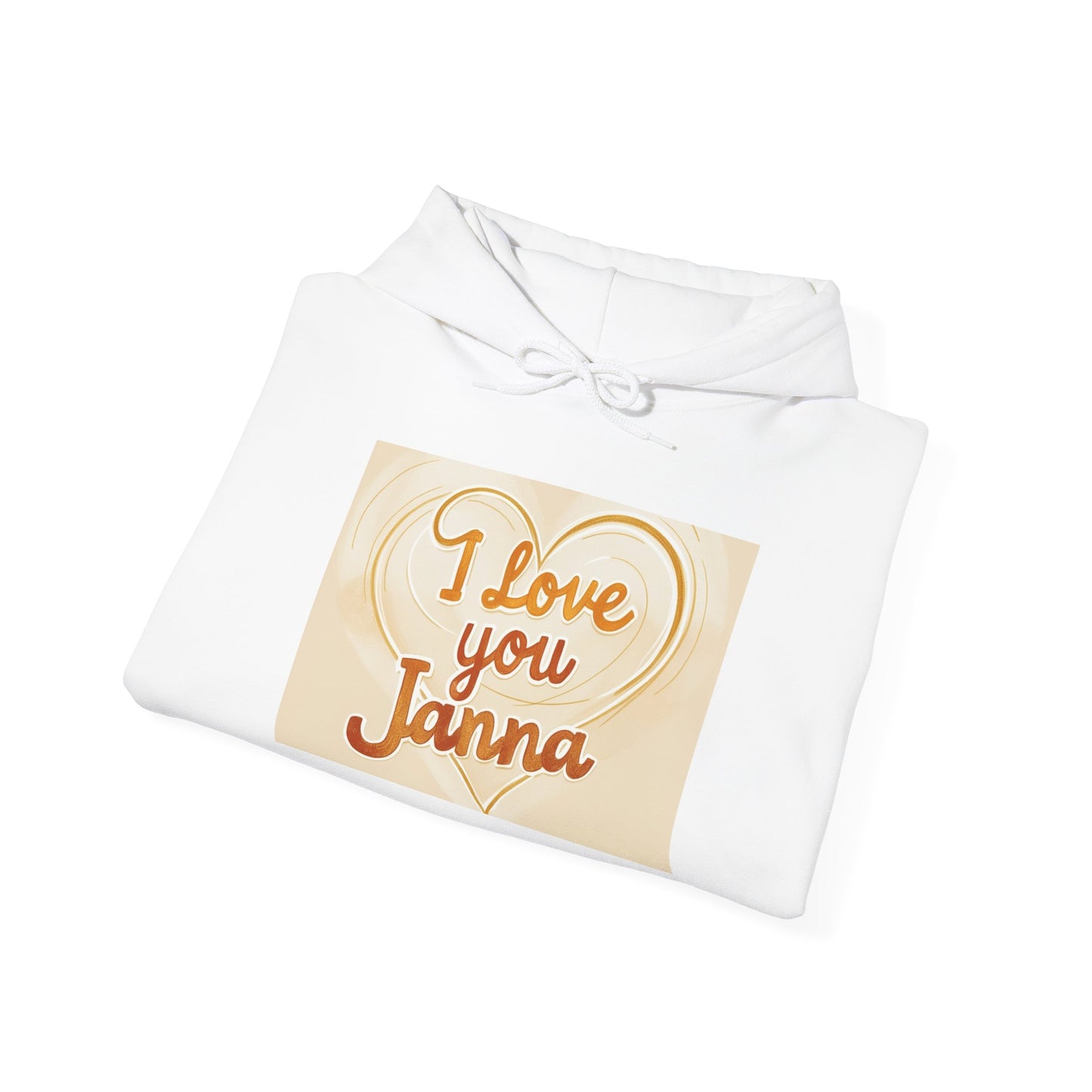 “Valentine special - Express Your Love - I Love You, Janna Hooded Sweatshirt”