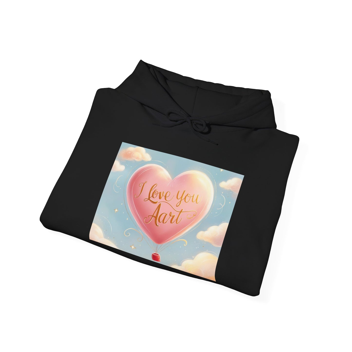 “Valentine special - Express Your Love - I Love You, Aart Hooded Sweatshirt”