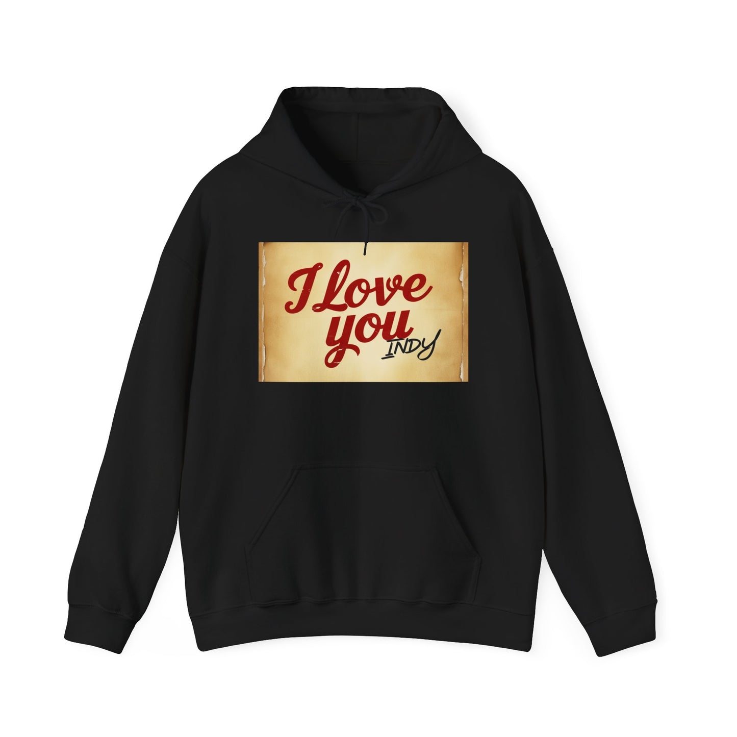 “Valentine special - Express Your Love - I Love You, Indy Hooded Sweatshirt”