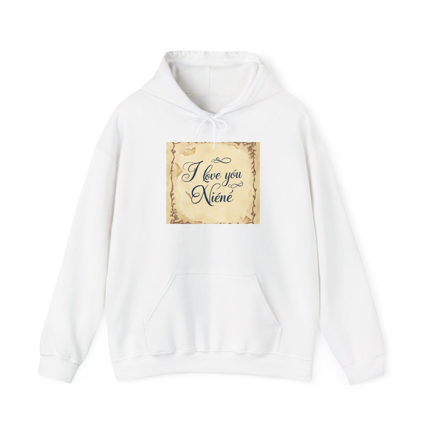 “Valentine special - Express Your Love - I Love You, Niene Hooded Sweatshirt”