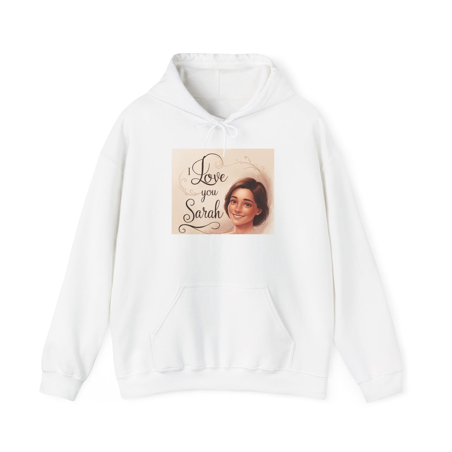 “Valentine special - Express Your Love - I Love You, Sarah Hooded Sweatshirt”