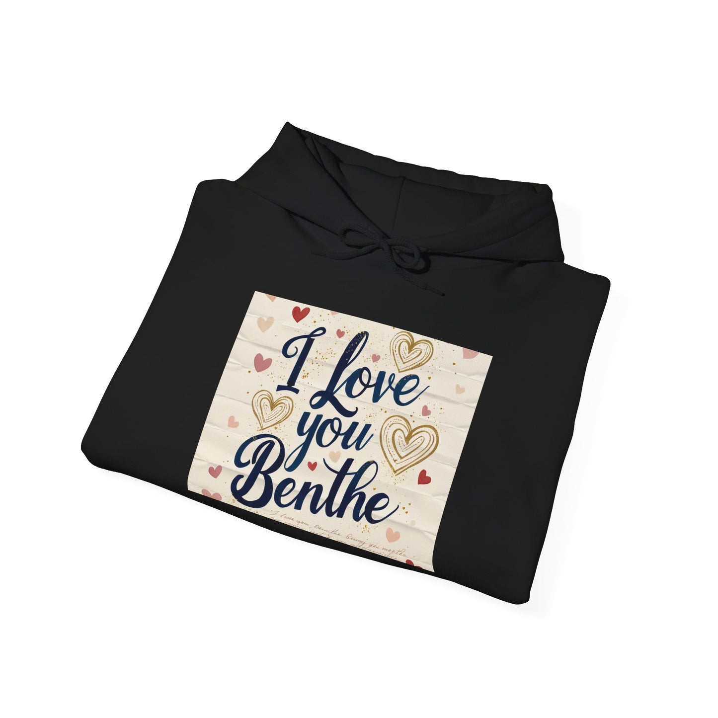 “Valentine special - Express Your Love - I Love You, Benthe Hooded Sweatshirt”