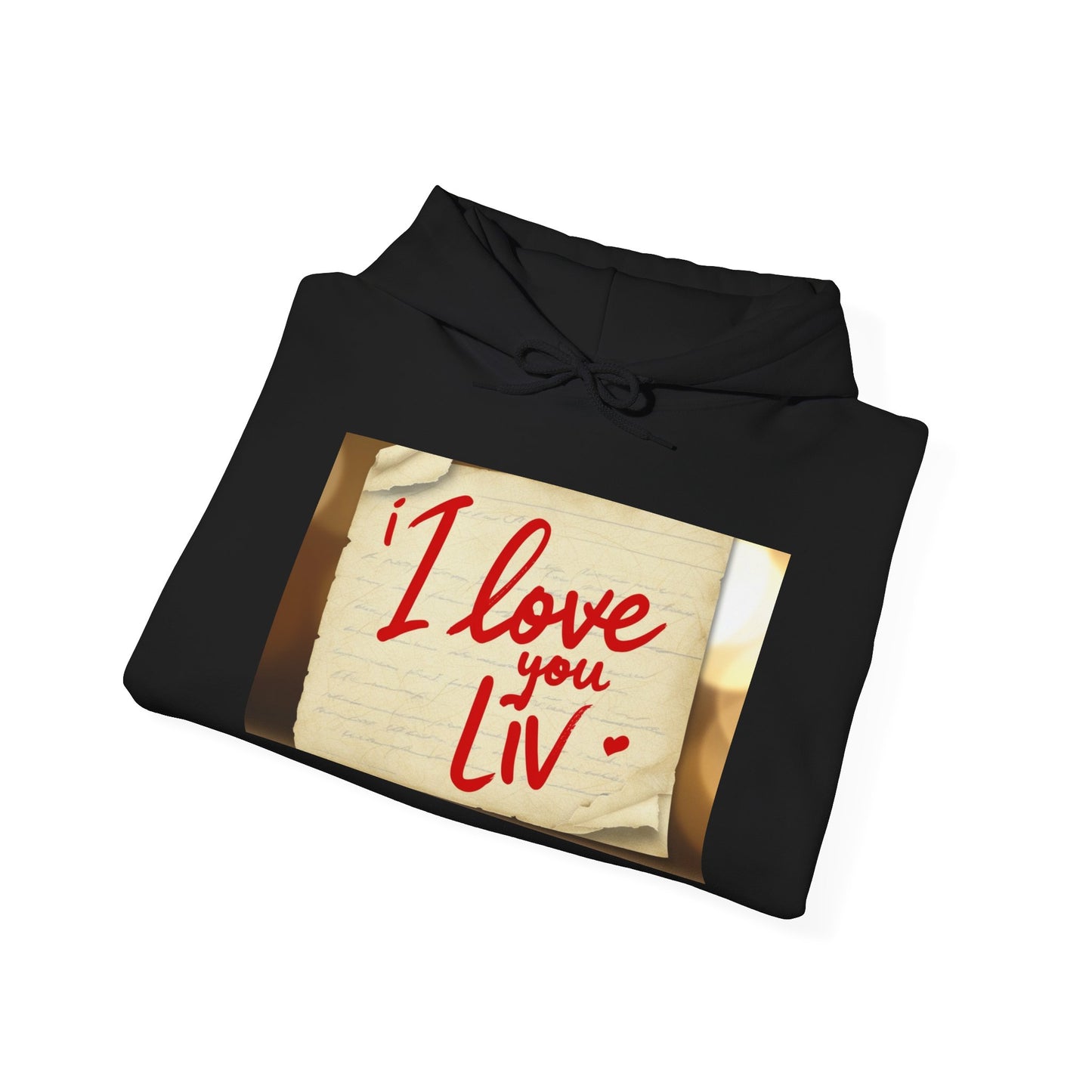 “Valentine special - Express Your Love - I Love You, Liv Hooded Sweatshirt”