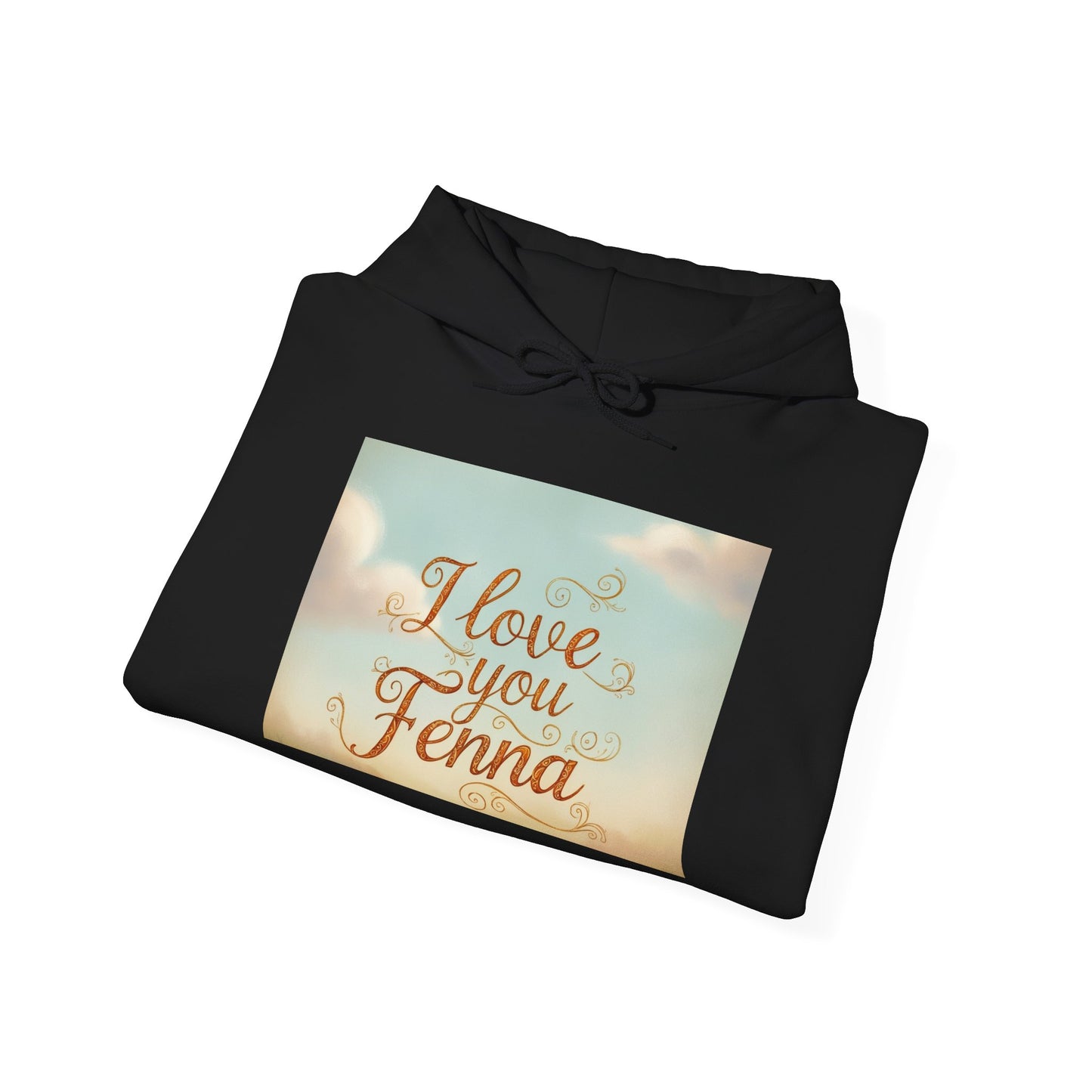 “Valentine special - Express Your Love - I Love You, Fenna Hooded Sweatshirt”