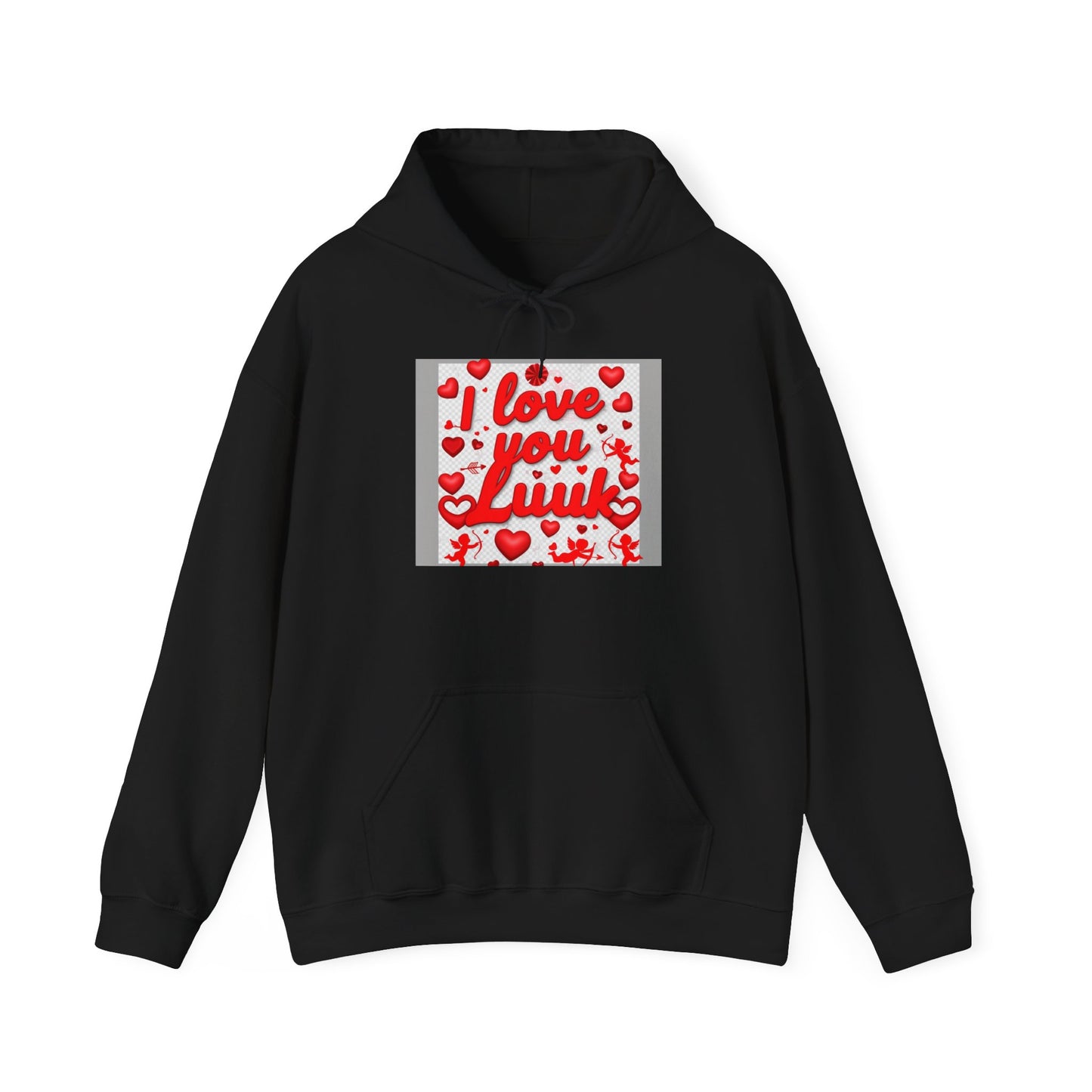 “Valentine special - Express Your Love - I Love You, Luuk Hooded Sweatshirt”