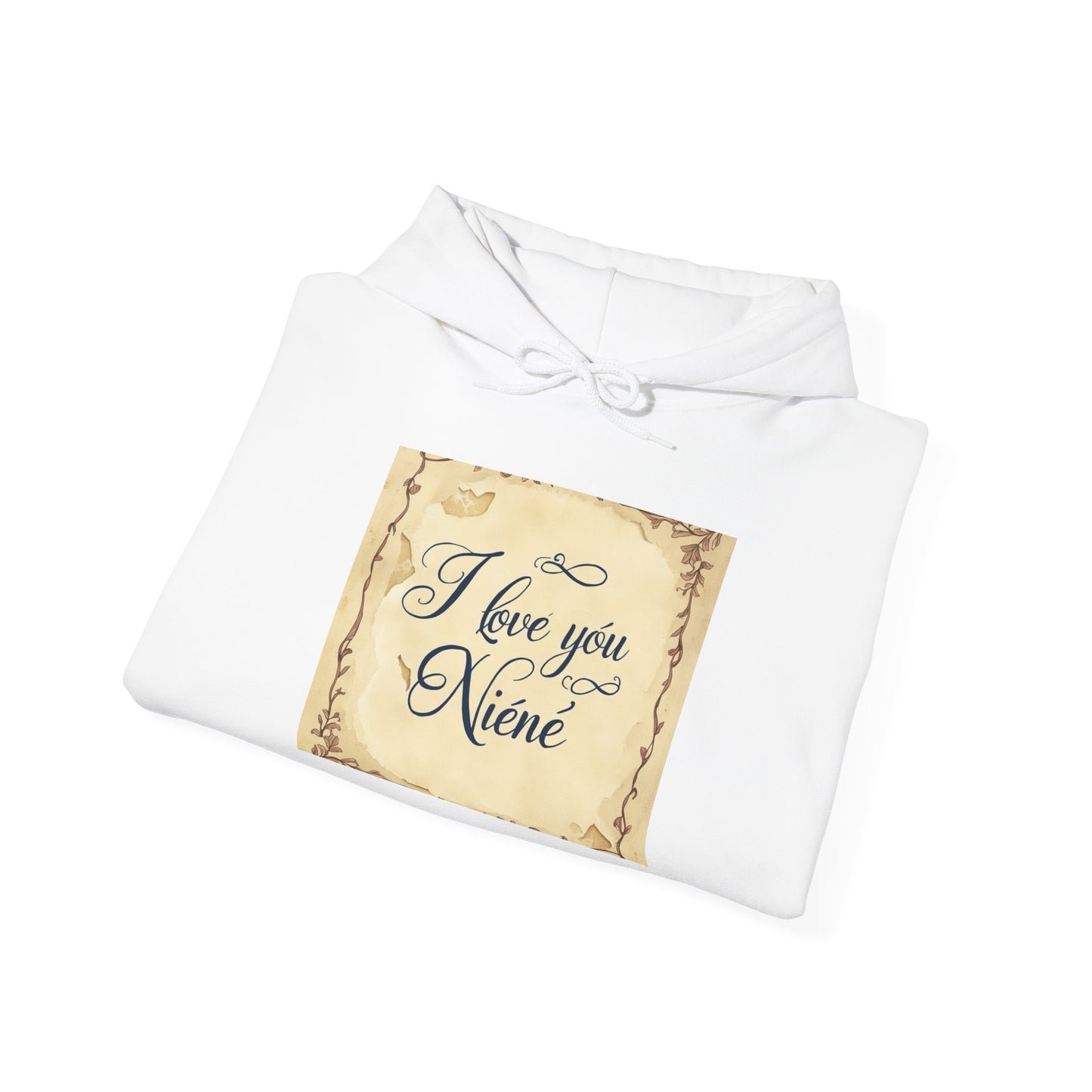 “Valentine special - Express Your Love - I Love You, Niene Hooded Sweatshirt”
