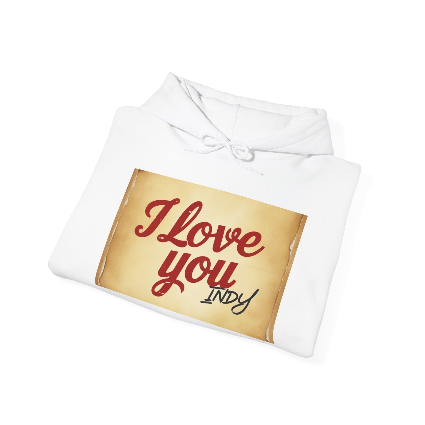 “Valentine special - Express Your Love - I Love You, Indy Hooded Sweatshirt”