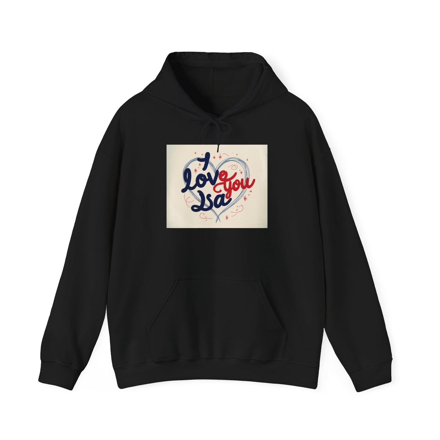 “Valentine special - Express Your Love - I Love You, Isa Hooded Sweatshirt”