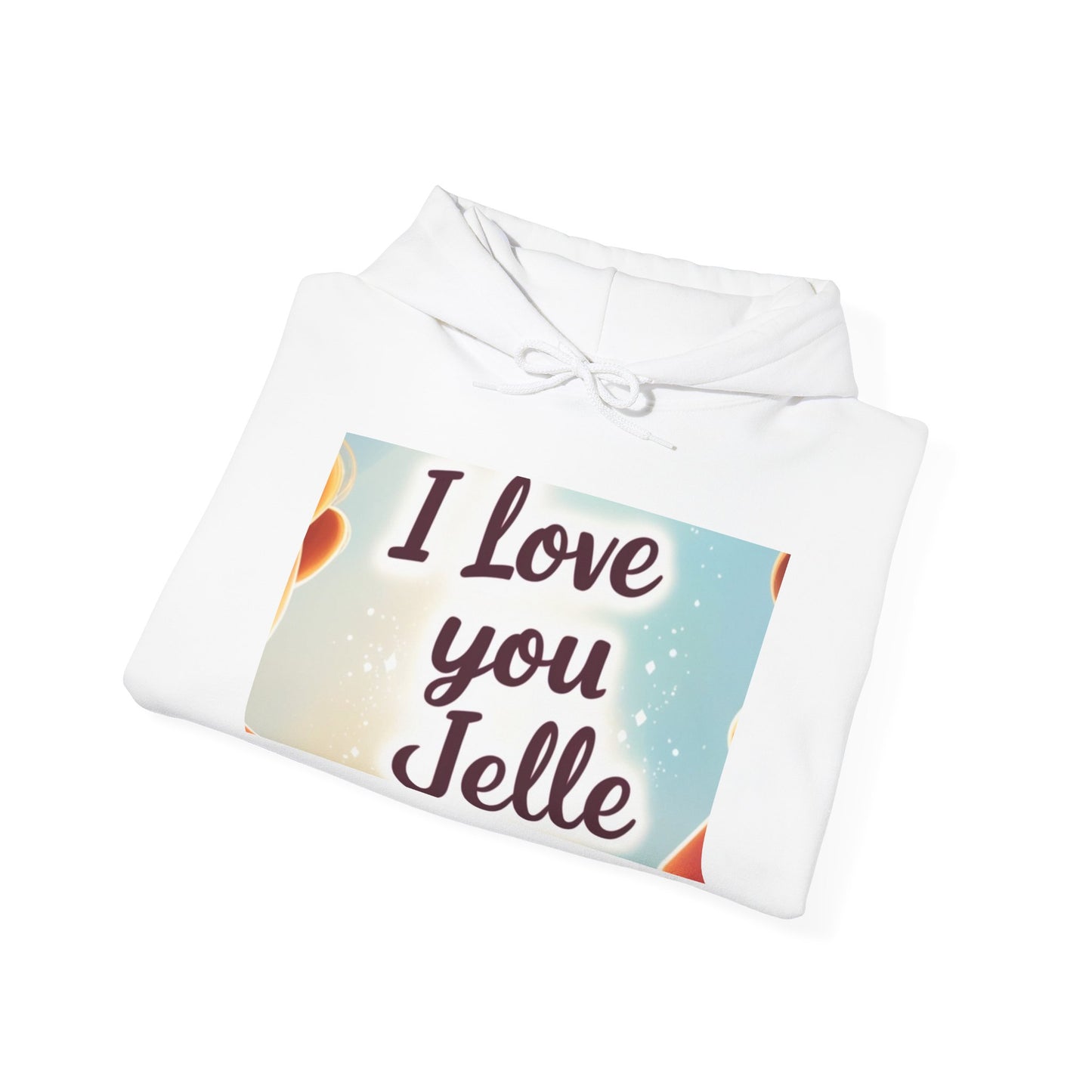 “Valentine special - Express Your Love - I Love You, Jelle Hooded Sweatshirt”