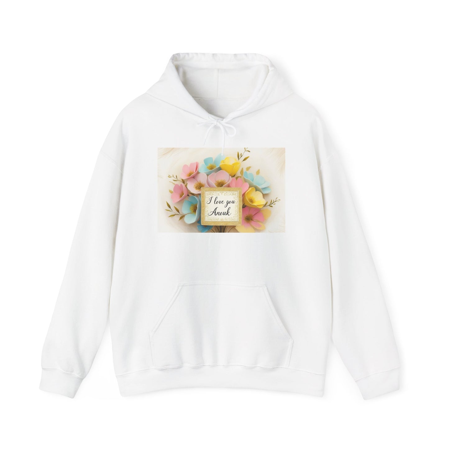 “Valentine special - Express Your Love - I Love You, Anouk Hooded Sweatshirt”