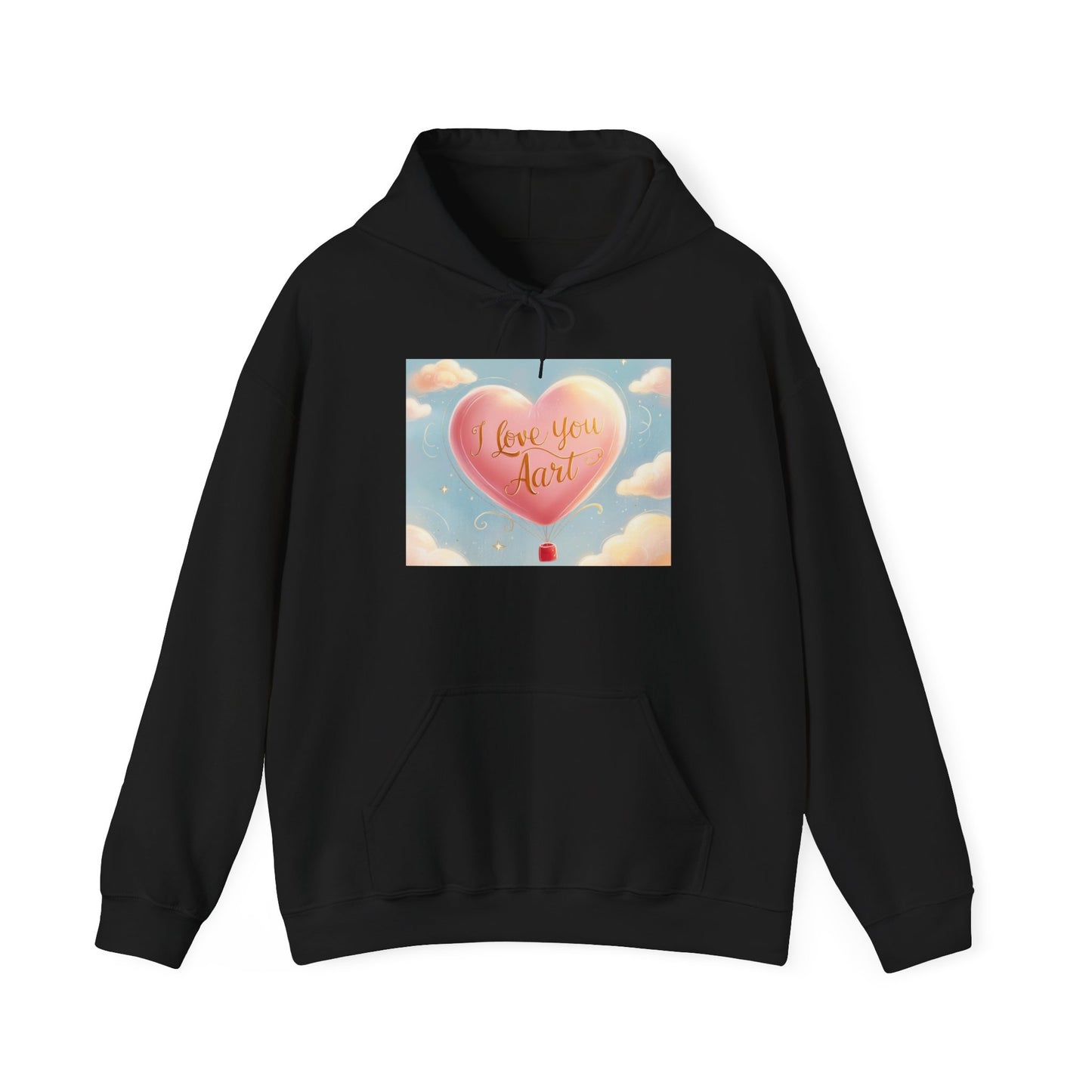 “Valentine special - Express Your Love - I Love You, Aart Hooded Sweatshirt”