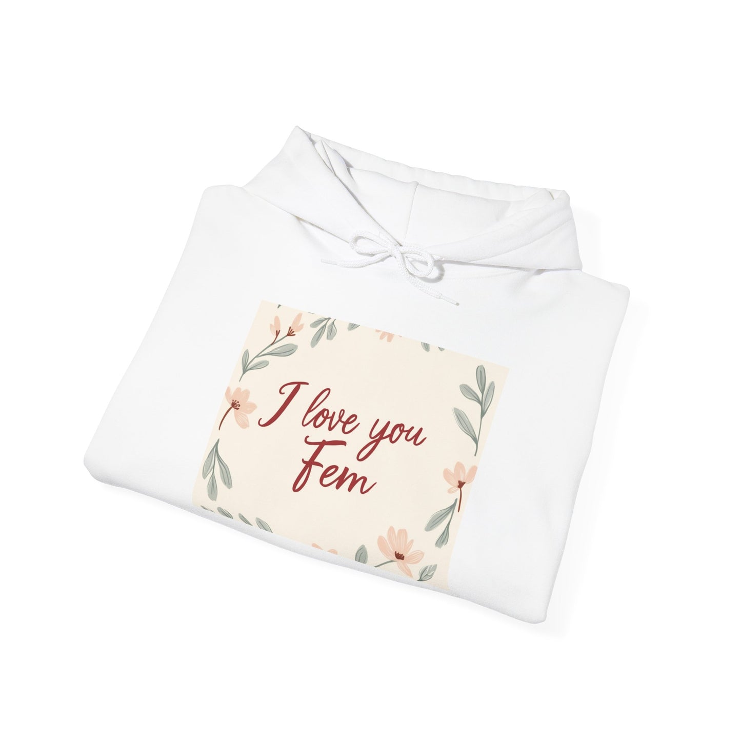 “Valentine special - Express Your Love - I Love You, Fem Hooded Sweatshirt”