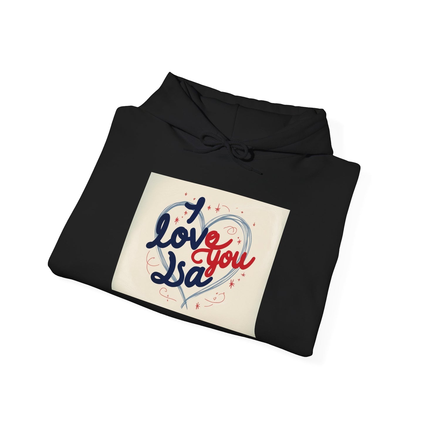 “Valentine special - Express Your Love - I Love You, Isa Hooded Sweatshirt”