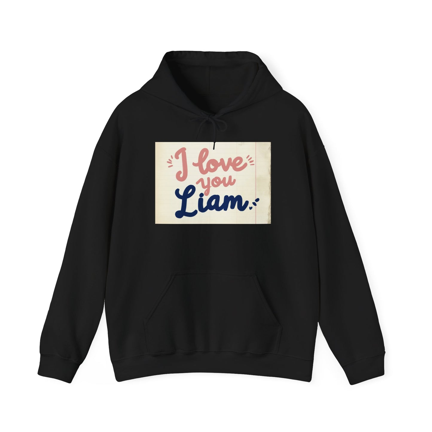 “Valentine special - Express Your Love - I Love You, Liam Hooded Sweatshirt”