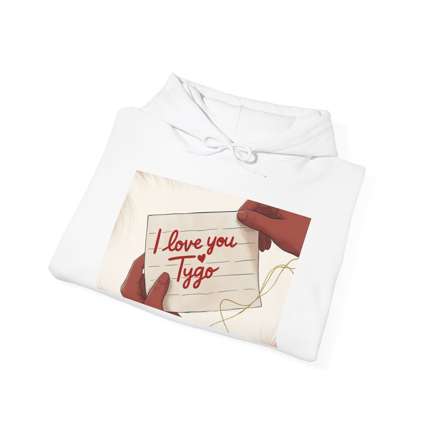 “Valentine special - Express Your Love - I Love You, Tygo Hooded Sweatshirt”
