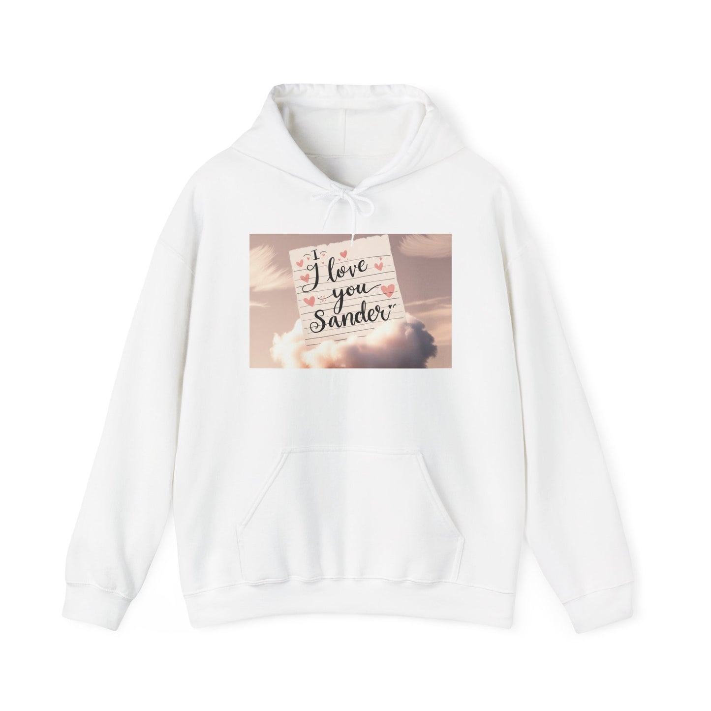 “Valentine special - Express Your Love - I Love You, Sander Hooded Sweatshirt”