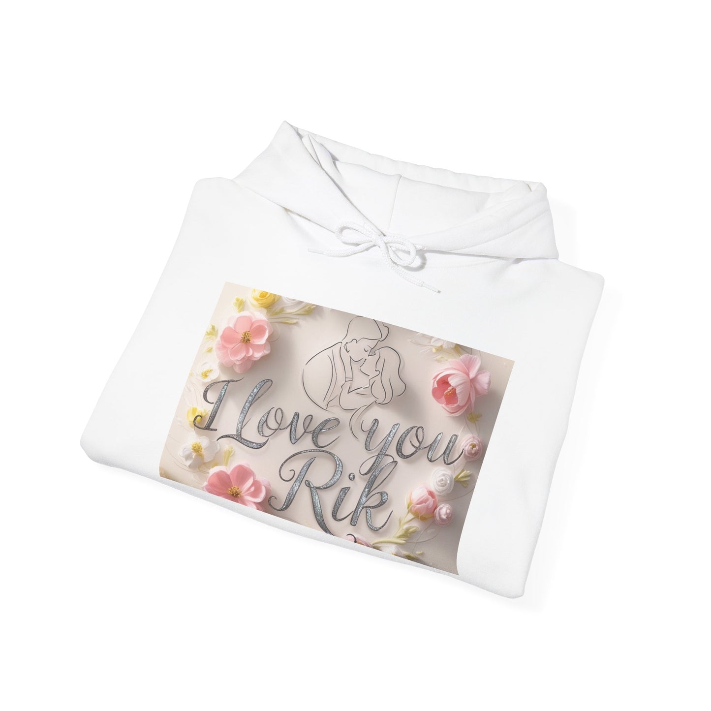 “Valentine special - Express Your Love - I Love You, Rik Hooded Sweatshirt”