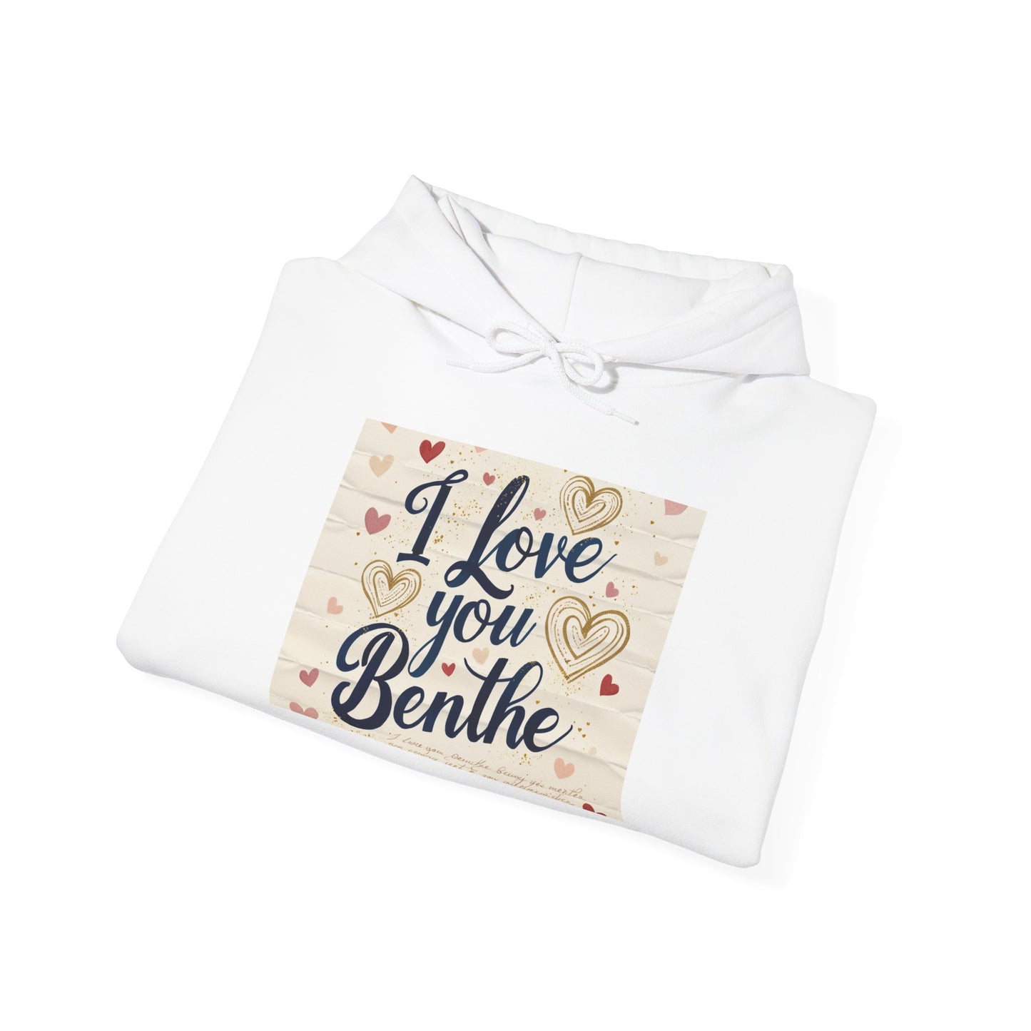 “Valentine special - Express Your Love - I Love You, Benthe Hooded Sweatshirt”