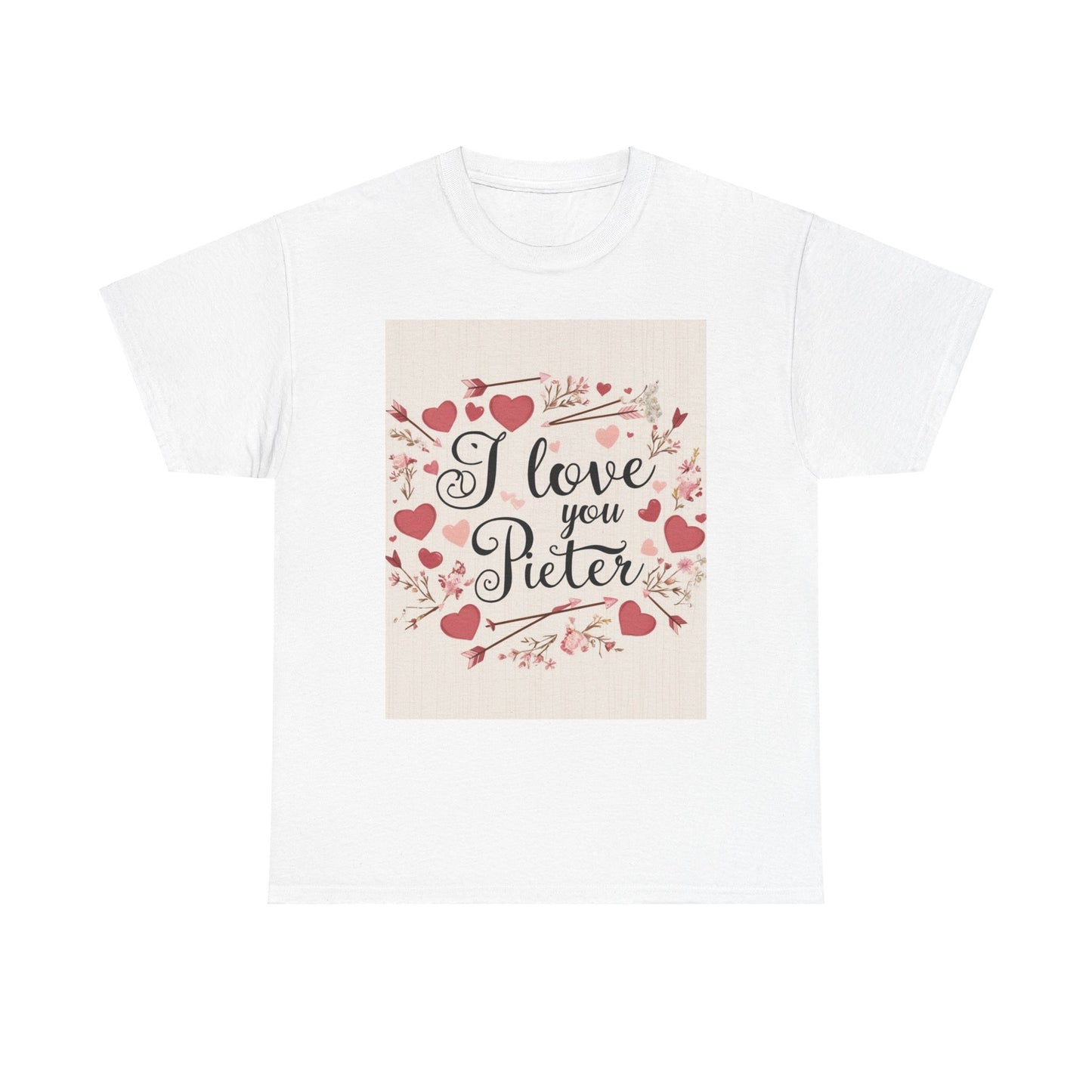 “Valentine special - Express Your Love - I Love You, Pieter T-shirt”