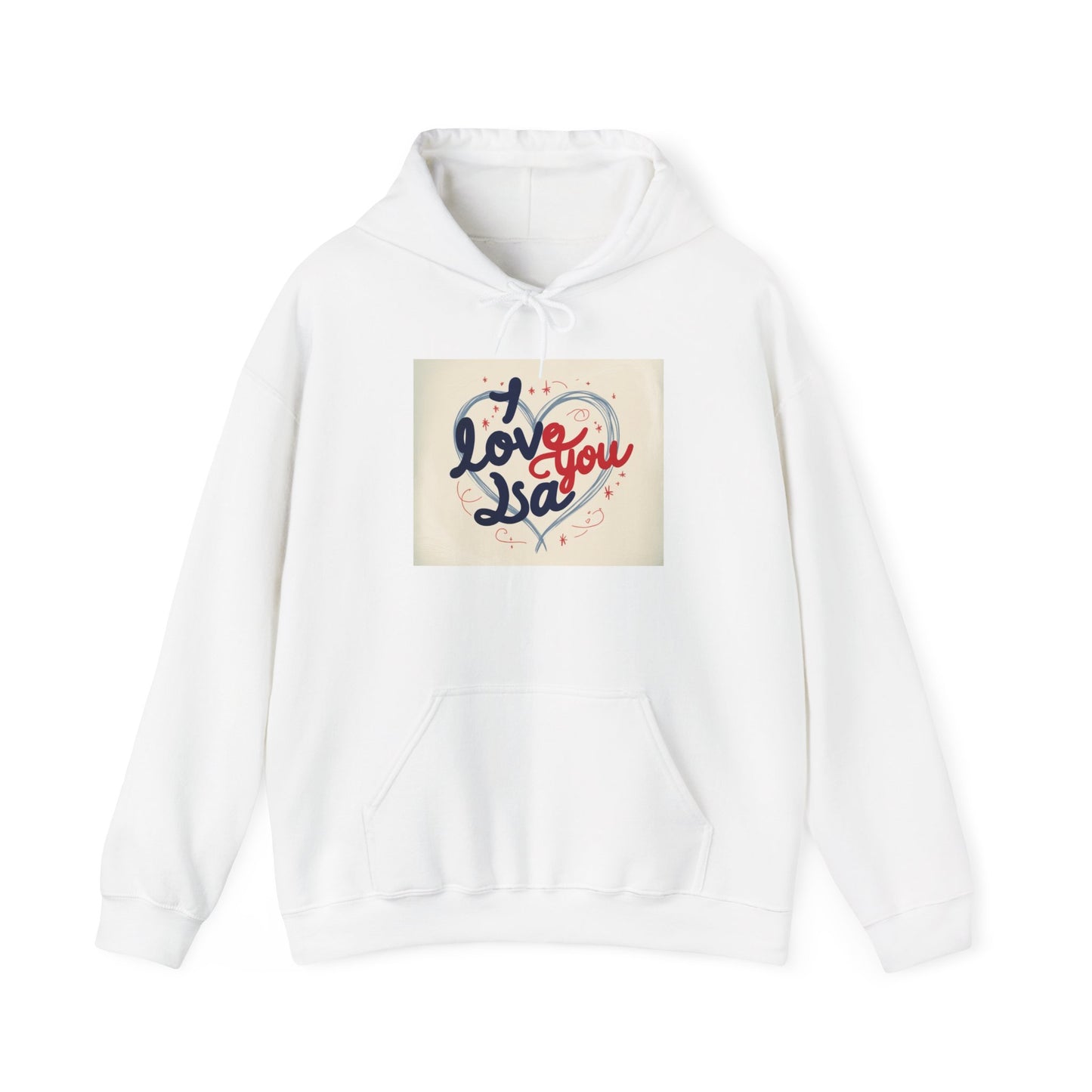 “Valentine special - Express Your Love - I Love You, Isa Hooded Sweatshirt”