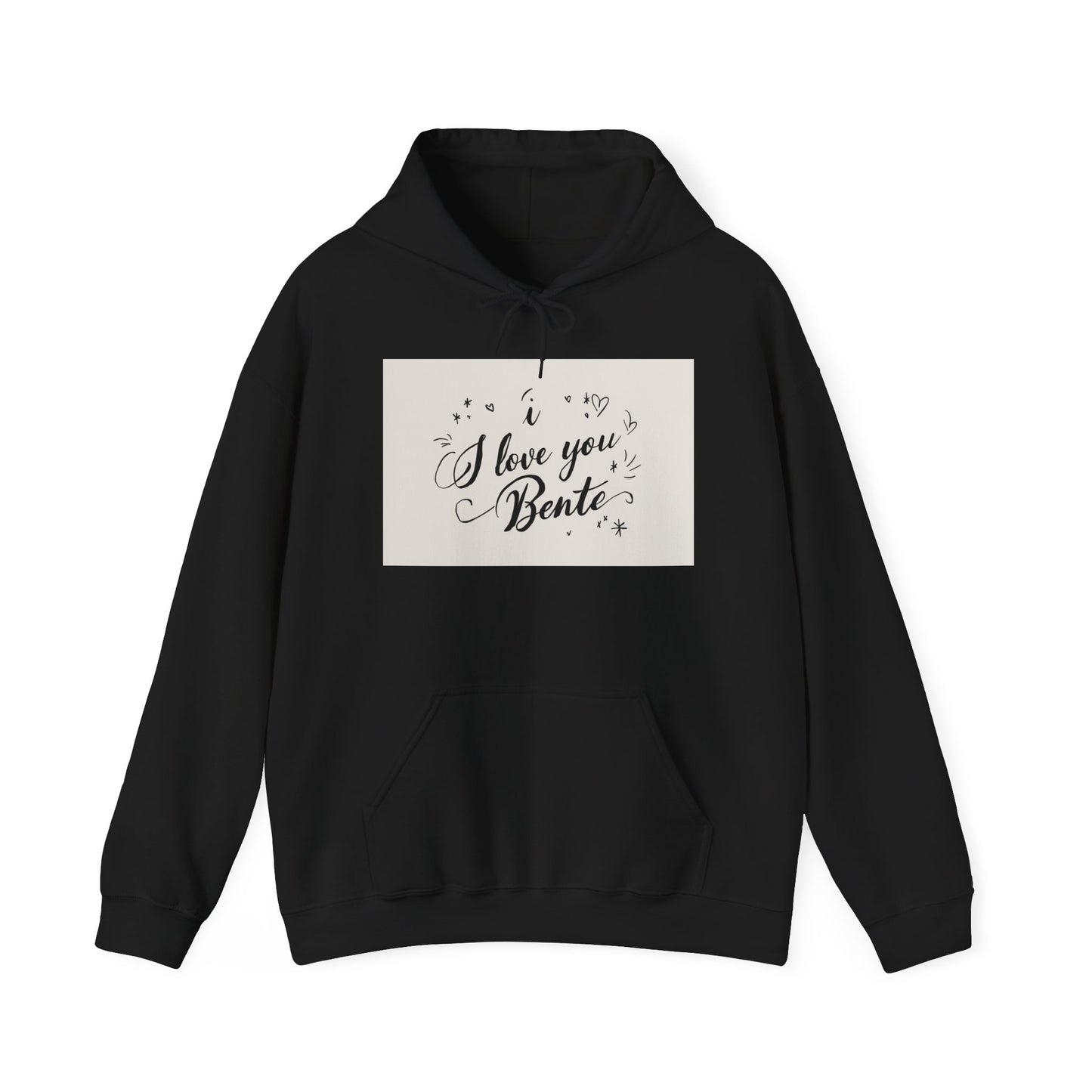 “Valentine special - Express Your Love - I Love You, Bente Hooded Sweatshirt”