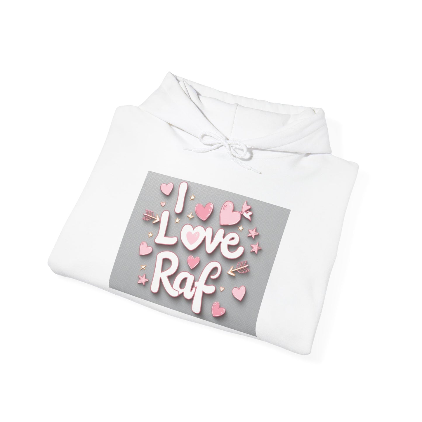 “Valentine special - Express Your Love - I Love You, Raf Hooded Sweatshirt”