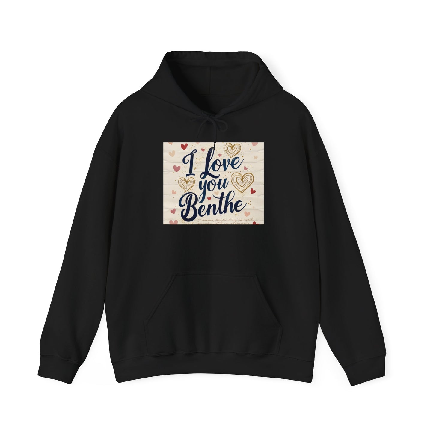 “Valentine special - Express Your Love - I Love You, Benthe Hooded Sweatshirt”