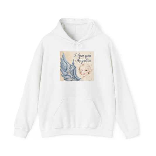 “Valentine special - Express Your Love - I Love You, Angelien Hooded Sweatshirt”