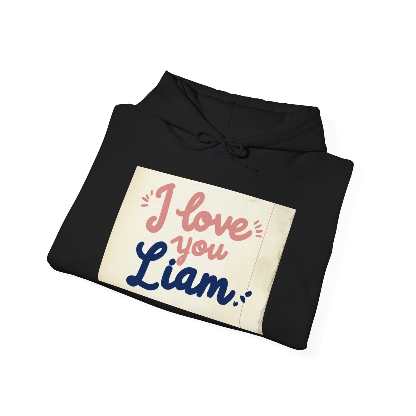 “Valentine special - Express Your Love - I Love You, Liam Hooded Sweatshirt”