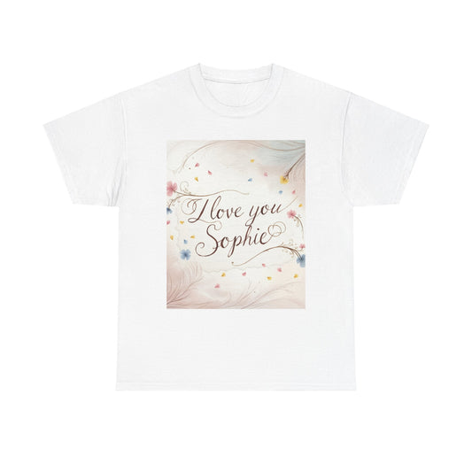 “Valentine special - Express Your Love - I Love You, Sophie T-shirt”